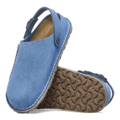 Birkenstock Lutry Premium Suede Suede Leather Elemental Blue -Birkenstock Sale Store 1026361 sole