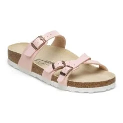 Birkenstock Franca Birko-Flor Embossed Shiny Light Rose