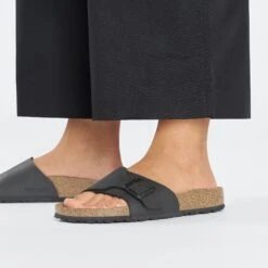 Birkenstock Catalina Birko-Flor Black -Birkenstock Sale Store 1026459 f closeup f