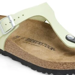 Birkenstock Gizeh Nubuck Leather Faded Lime -Birkenstock Sale Store 1026519 detail 1
