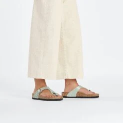 Birkenstock Gizeh Birko-Flor Graceful Surf Green 11 Birkenstock Gizeh Birko-Flor Graceful Surf Green -Birkenstock Sale Store 1026525 f look f