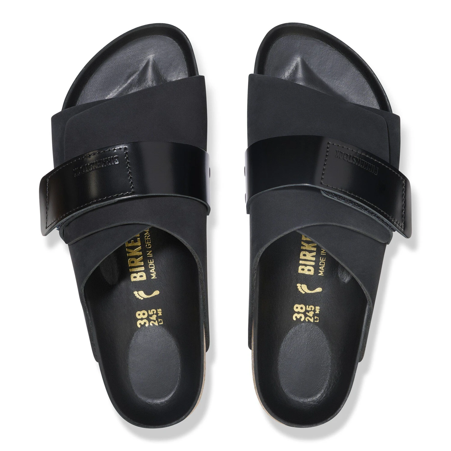 Birkenstock Kyoto Nubuck Leather Black 2 Birkenstock Kyoto Nubuck Leather Black - Image 2