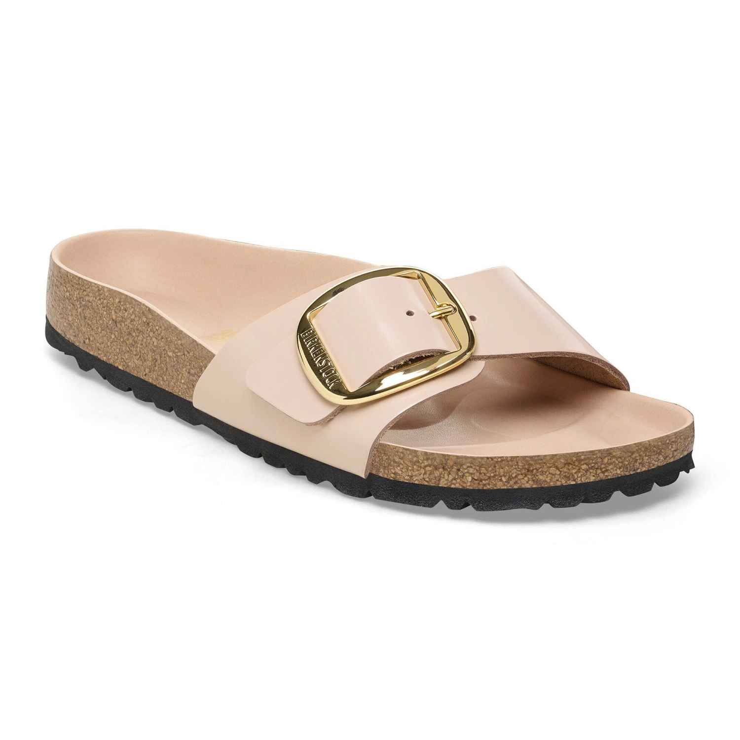 Birkenstock Madrid Big Buckle Natural Leather Patent High Shine New Beige 1 Birkenstock Madrid Big Buckle Natural Leather Patent High Shine New Beige