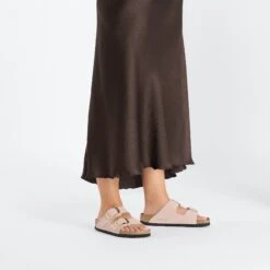 Birkenstock Arizona Big Buckle Nubuck Leather Soft Pink -Birkenstock Sale Store 1026559 f look f