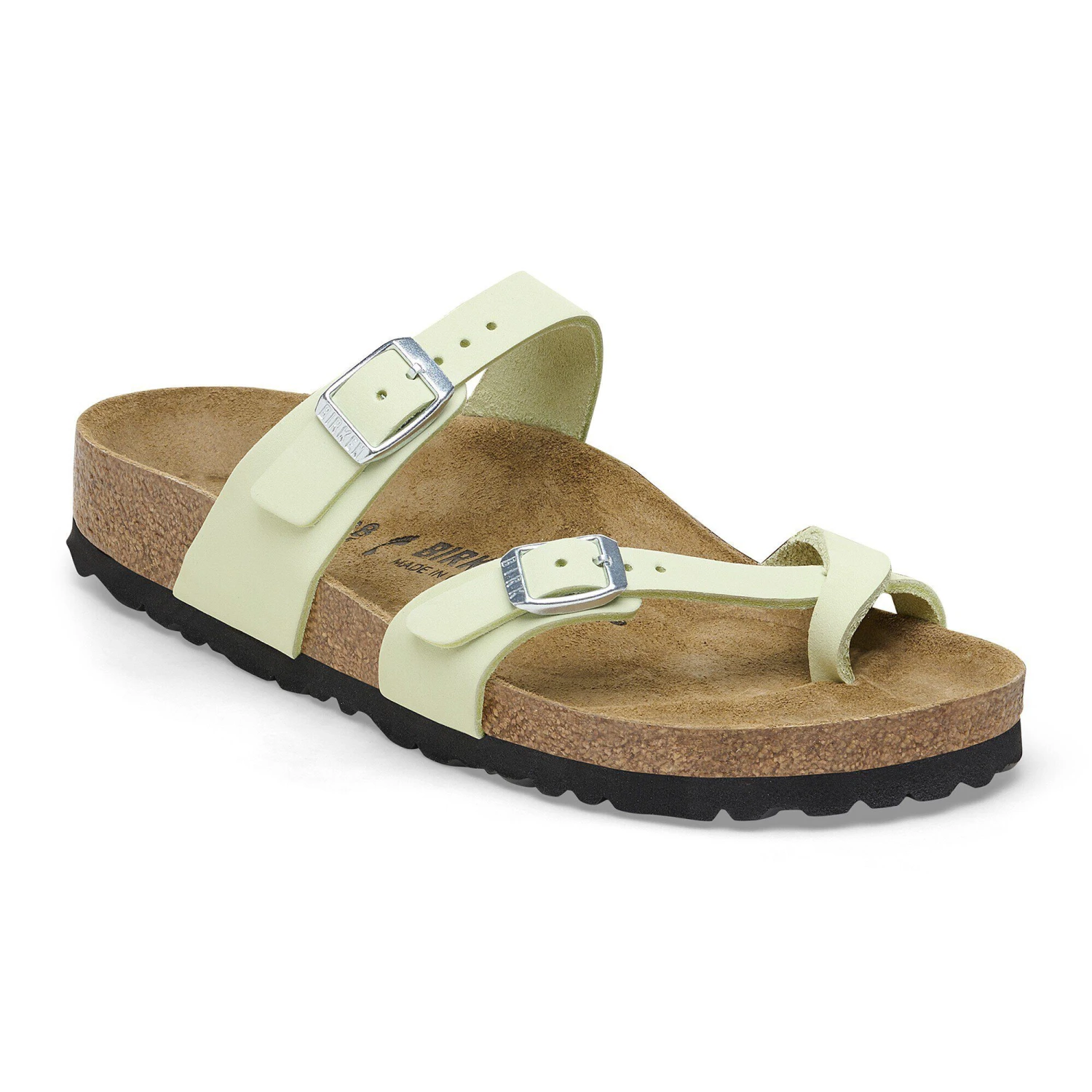 Birkenstock Mayari Nubuck Leather Faded Lime 1 Birkenstock Mayari Nubuck Leather Faded Lime