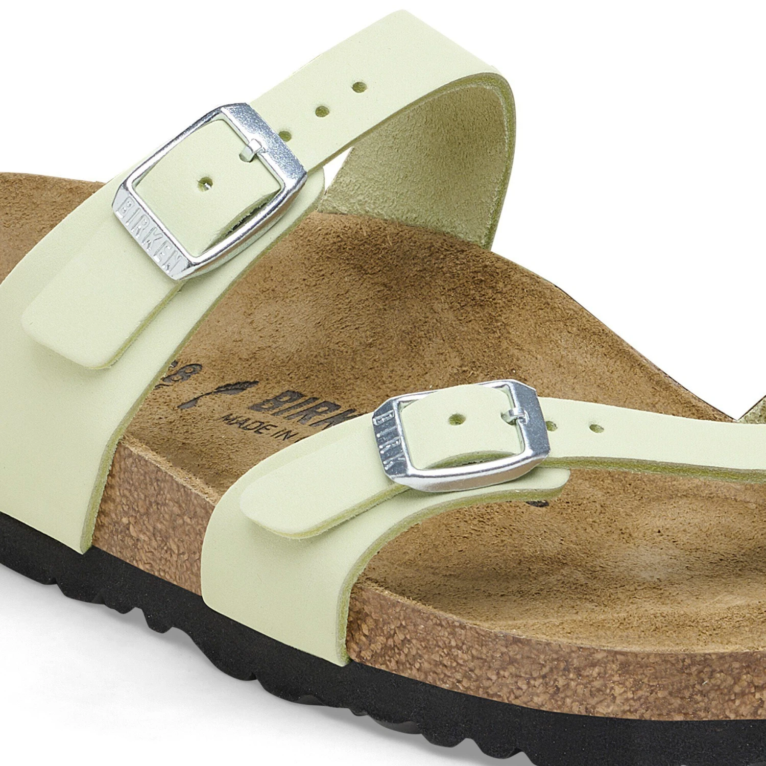 Birkenstock Mayari Nubuck Leather Faded Lime 5 Birkenstock Mayari Nubuck Leather Faded Lime - Image 5