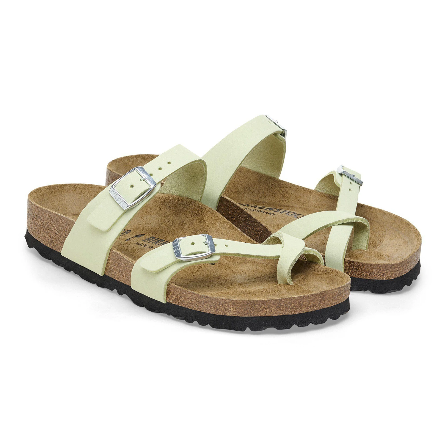 Birkenstock Mayari Nubuck Leather Faded Lime 7 Birkenstock Mayari Nubuck Leather Faded Lime - Image 7