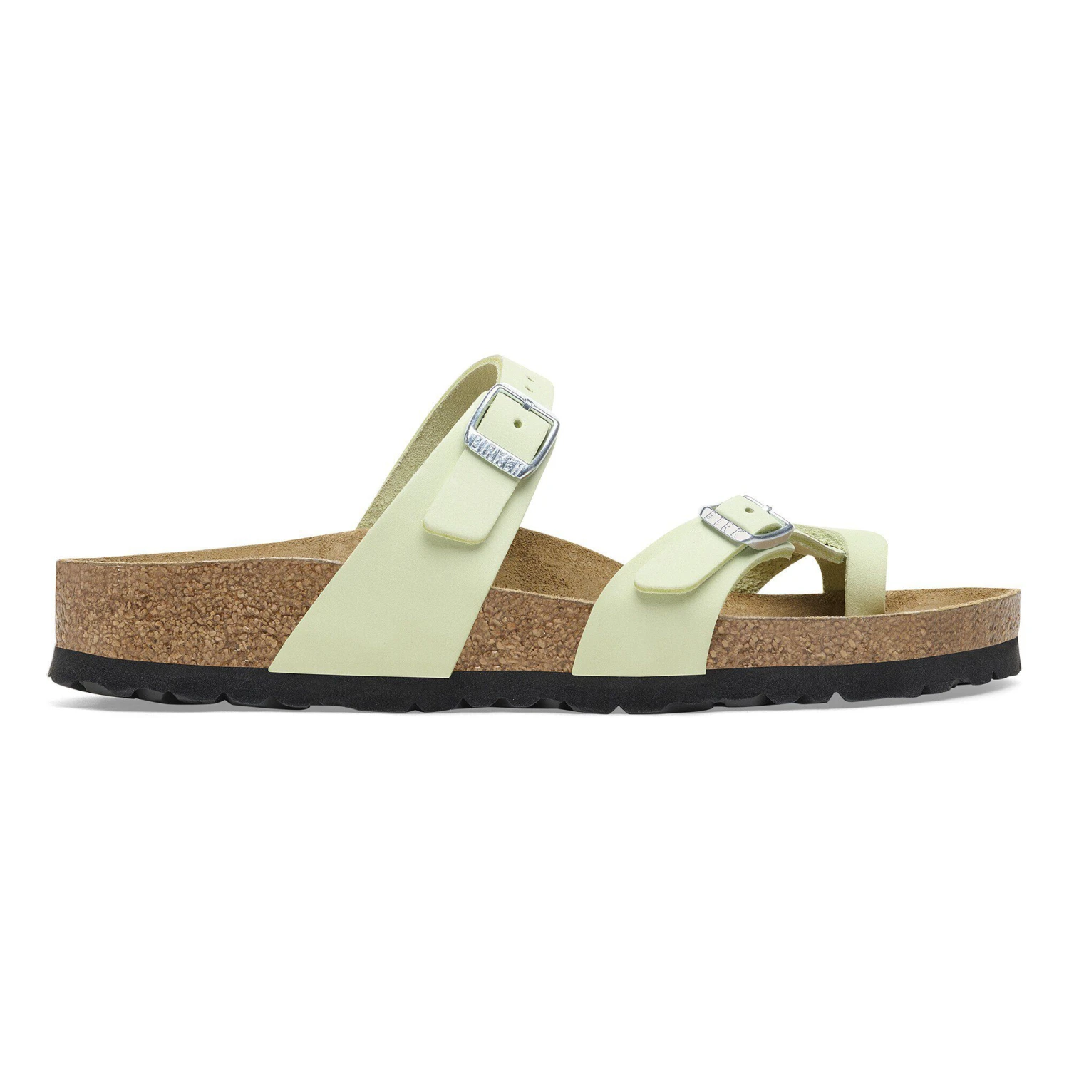 Birkenstock Mayari Nubuck Leather Faded Lime 3 Birkenstock Mayari Nubuck Leather Faded Lime - Image 3