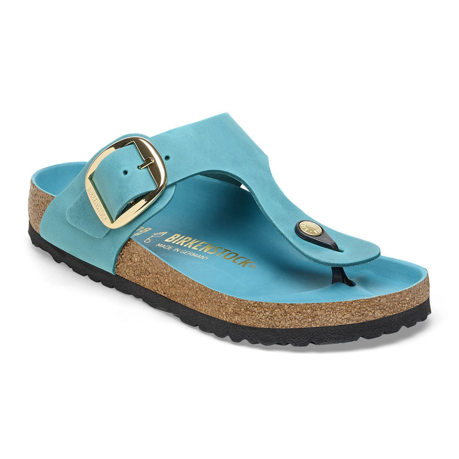 Birkenstock Gizeh Big Buckle Oiled Leather Biscay Bay 1 Birkenstock Gizeh Big Buckle Oiled Leather Biscay Bay