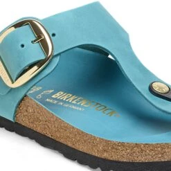 Birkenstock Gizeh Big Buckle Oiled Leather Biscay Bay 11 Birkenstock Gizeh Big Buckle Oiled Leather Biscay Bay -Birkenstock Sale Store 1026610 detail 1