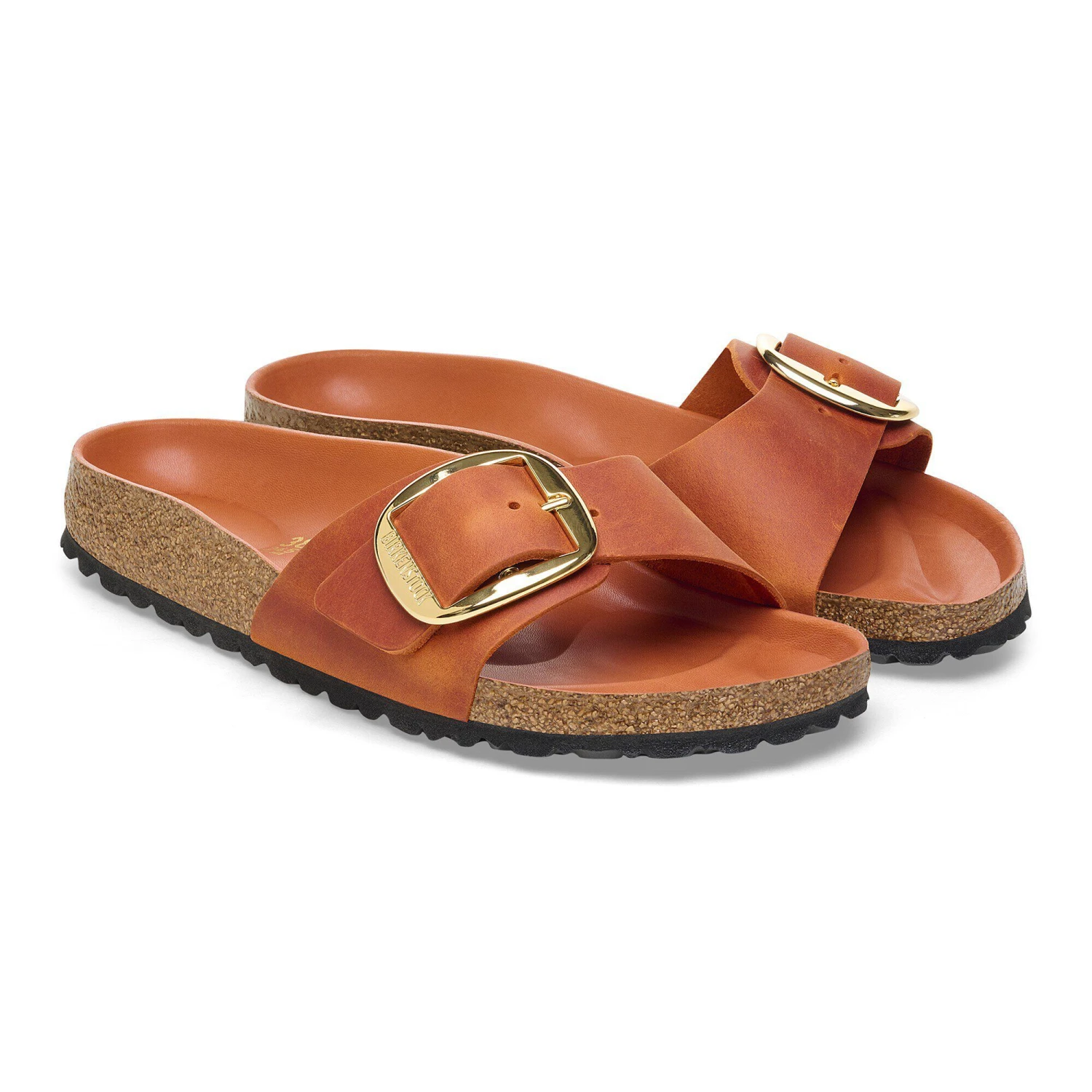 Birkenstock Madrid Big Buckle Oiled Leather Burnt Orange 5 Birkenstock Madrid Big Buckle Oiled Leather Burnt Orange - Image 5