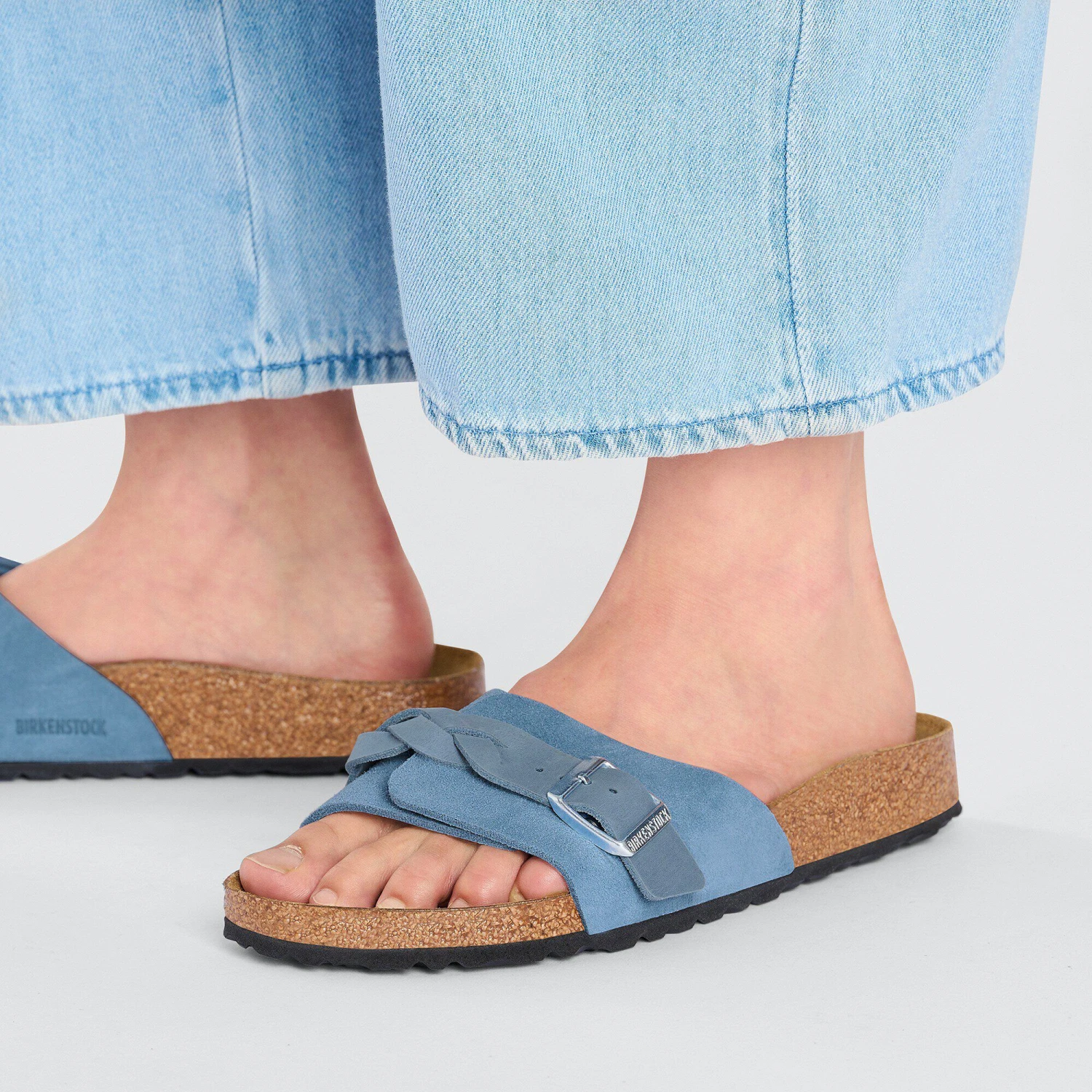 Birkenstock Oita Braided Suede Leather Elemental Blue 7 Birkenstock Oita Braided Suede Leather Elemental Blue - Image 7