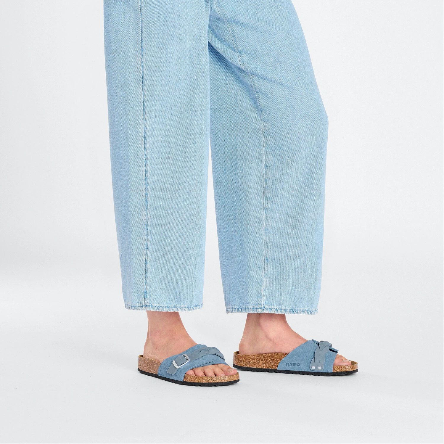 Birkenstock Oita Braided Suede Leather Elemental Blue 8 Birkenstock Oita Braided Suede Leather Elemental Blue - Image 8