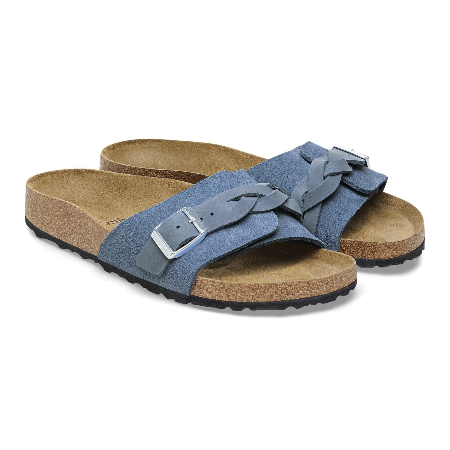 Birkenstock Oita Braided Suede Leather Elemental Blue 4 Birkenstock Oita Braided Suede Leather Elemental Blue - Image 4