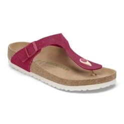 Birkenstock Gizeh Vegan Textile Canvas Fuchsia Tulip