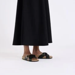 Birkenstock Siena Flowers Leather Black -Birkenstock Sale Store 1026655 f look f