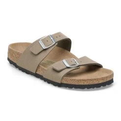 Birkenstock Sydney Vegan Synthetics Vegan Gray Taupe