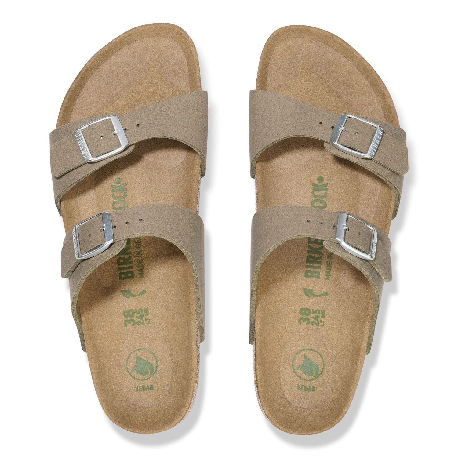 Birkenstock Sydney Vegan Synthetics Vegan Gray Taupe 2 Birkenstock Sydney Vegan Synthetics Vegan Gray Taupe - Image 2
