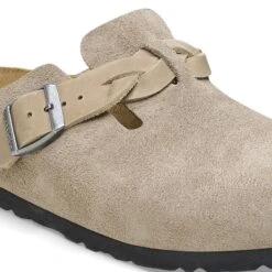 Birkenstock Boston Braided Suede Leather Taupe 14 Birkenstock Boston Braided Suede Leather Taupe -Birkenstock Sale Store 1026667 detail 1
