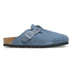 Birkenstock Boston Braided Suede Leather Elemental Blue -Birkenstock Sale Store 1026673 side