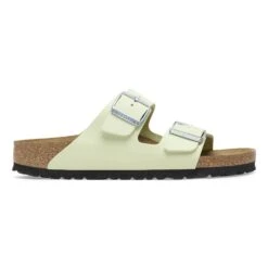 Birkenstock Arizona Nubuck Leather Faded Lime -Birkenstock Sale Store 1026687 side