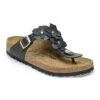 Birkenstock Gizeh Flower Leather Black