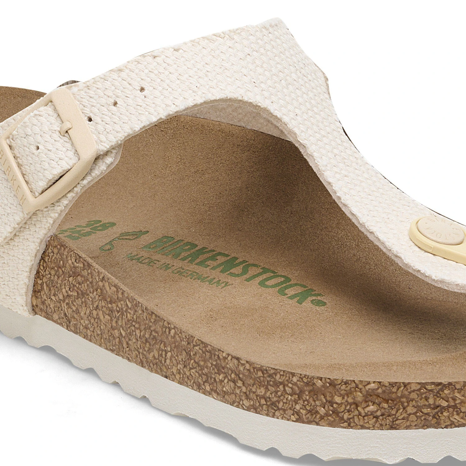 Birkenstock Gizeh Vegan Textile Casual Canvas Eggshell 5 Birkenstock Gizeh Vegan Textile Casual Canvas Eggshell - Image 5