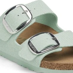 Birkenstock Arizona Vegan Big Buckle Textile Canvas Surf Green -Birkenstock Sale Store 1026752 detail 1