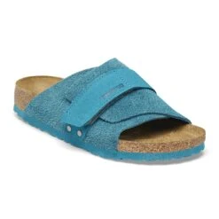 Birkenstock Kyoto Suede Leather Deep Turquoise