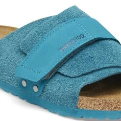 Birkenstock Kyoto Suede Leather Deep Turquoise -Birkenstock Sale Store 1026801 detail 1