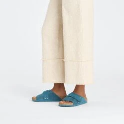 Birkenstock Kyoto Suede Leather Deep Turquoise -Birkenstock Sale Store 1026801 f look f