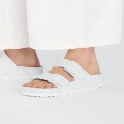 Birkenstock Arizona Leather White 15 Birkenstock Arizona Leather White -Birkenstock Sale Store 1026803 f closeup f