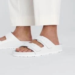 Birkenstock Arizona Leather White 16 Birkenstock Arizona Leather White -Birkenstock Sale Store 1026803 f closeup m