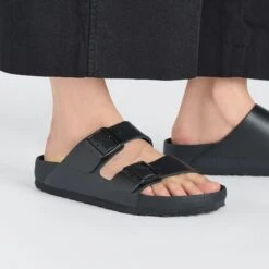 Birkenstock Arizona Leather Black 12 Birkenstock Arizona Leather Black -Birkenstock Sale Store 1026824 f closeup f