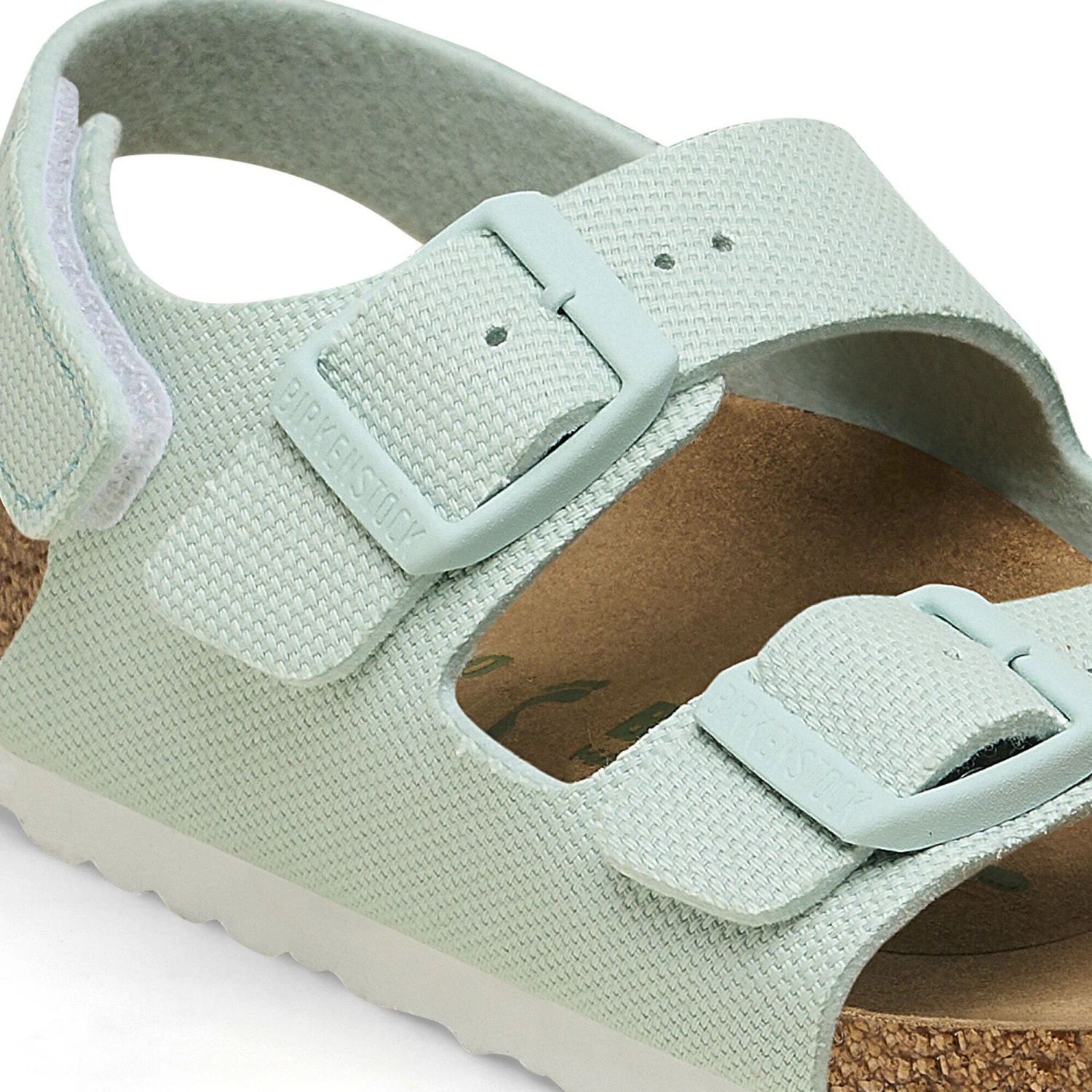 Birkenstock Milano Vegan Kids Textile Surf Green 6 Birkenstock Milano Vegan Kids Textile Surf Green - Image 6