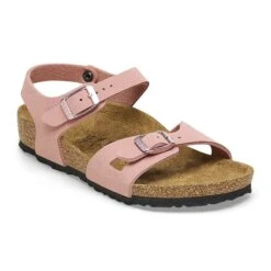 Birkenstock Rio Kids Birkibuc Pink Clay