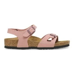 Birkenstock Rio Kids Birkibuc Pink Clay -Birkenstock Sale Store 1026863 side