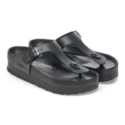 Gizeh Flex Platform Leather Black -Birkenstock Sale Store 1026874 pair