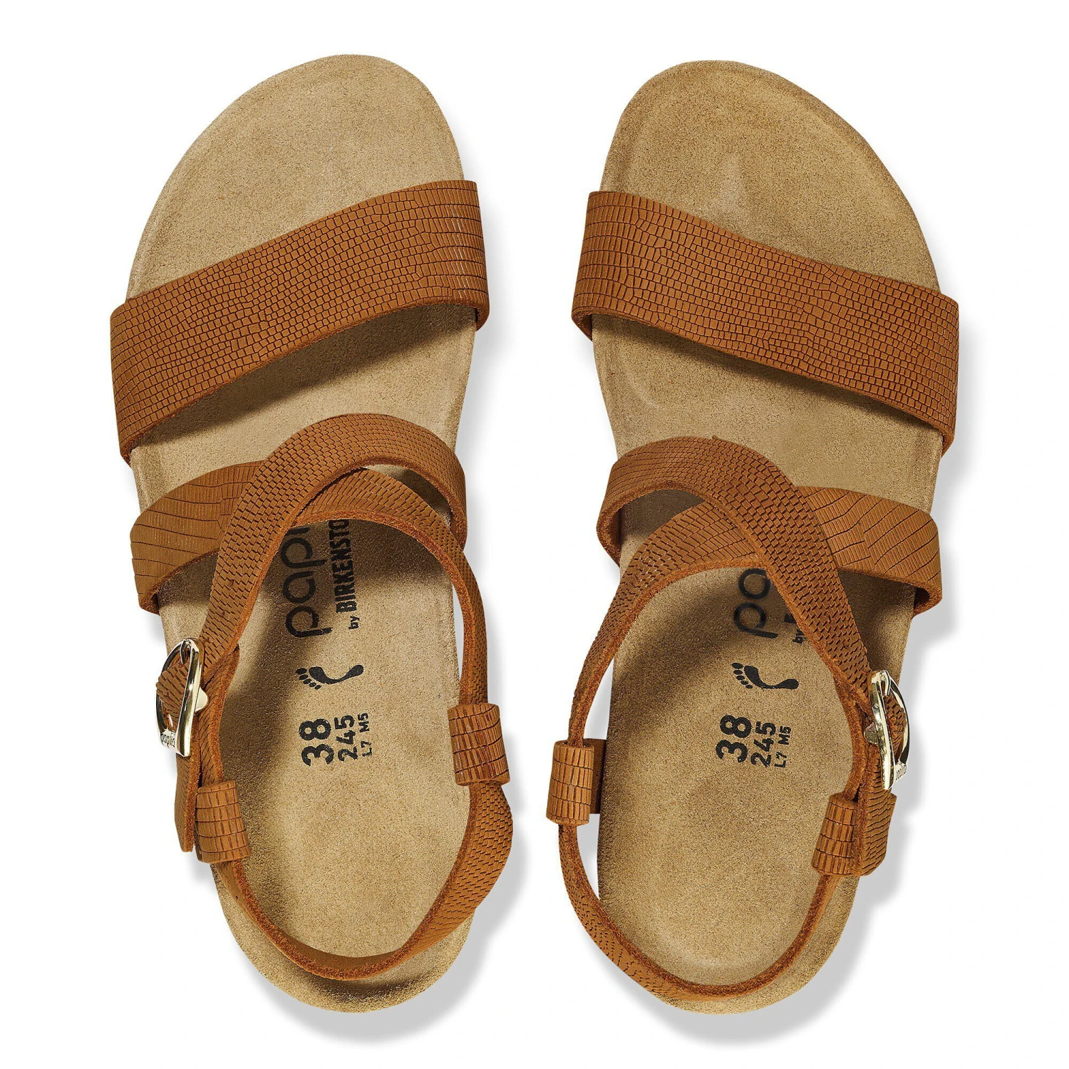 Sibyl Embossed Leather Burnt Orange 2 Sibyl Embossed Leather Burnt Orange - Image 2