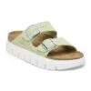Arizona Chunky Suede Leather Faded Lime