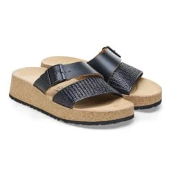 Almina Natural Leather-Synthetics Black -Birkenstock Sale Store 1026889 pair