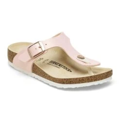 Birkenstock Gizeh Kids BS Birko-Flor Embossed Shiny Light Rose