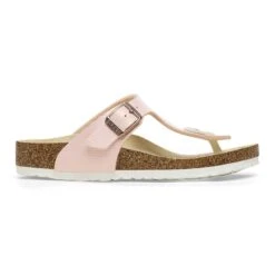 Birkenstock Gizeh Kids BS Birko-Flor Embossed Shiny Light Rose -Birkenstock Sale Store 1026890 side