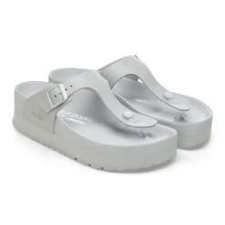 Gizeh Flex Platform Leather Mineral Gray -Birkenstock Sale Store 1026897 pair