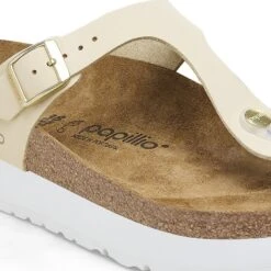 Gizeh Flex Platform Nubuck Leather Ecru -Birkenstock Sale Store 1026899 detail 1