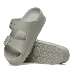 Arizona Flex Platform Leather Mineral Gray -Birkenstock Sale Store 1026913 sole