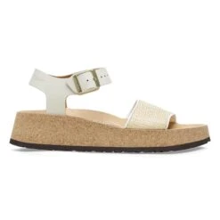 Glenda Natural Leather-Synthetics Natural/White 10 Glenda Natural Leather-Synthetics Natural/White -Birkenstock Sale Store 1026921 side