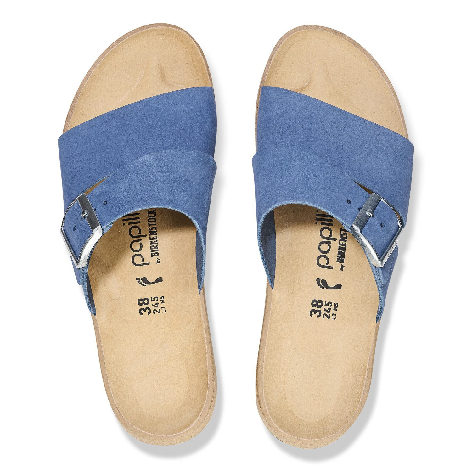 Almina Nubuck Leather Elemental Blue 2 Almina Nubuck Leather Elemental Blue - Image 2