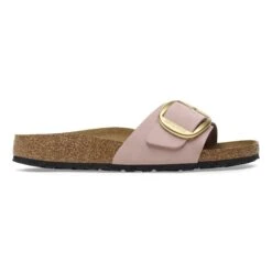 Birkenstock Madrid Big Buckle Nubuck Leather Soft Pink -Birkenstock Sale Store 1026943 side