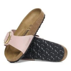 Birkenstock Madrid Big Buckle Nubuck Leather Soft Pink -Birkenstock Sale Store 1026943 sole